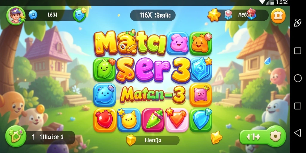Tampilan gameplay menakjubkan dari 116X yang penuh warna.