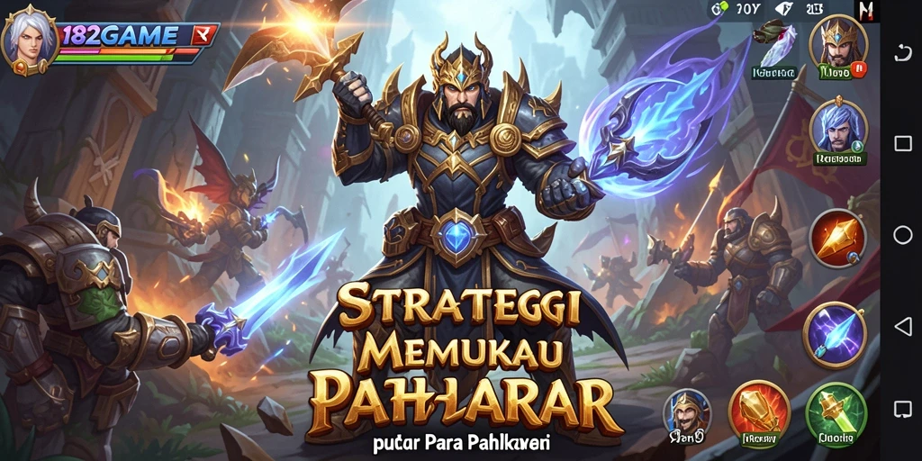 Tangkapan layar utama dari gameplay <strong>182GAME</strong> menunjukkan aksi strategis yang mendebarkan.