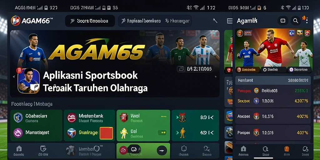 Tampilan screenshot utama AGAM66 menampilkan interface taruhan olahraga yang menarik.