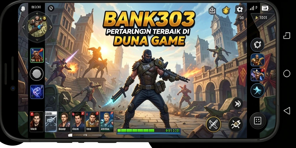 Tampilan utama gameplay BANK303 menampilkan pertarungan yang mendebarkan.