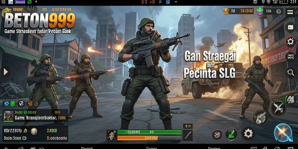 Tampilan menarik dari gameplay strategi di BETON999.