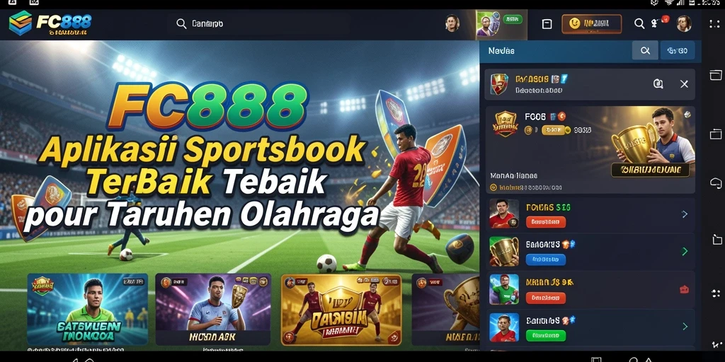 Screenshot gameplay FC888 dengan tampilan taruhan olahraga yang menarik.
