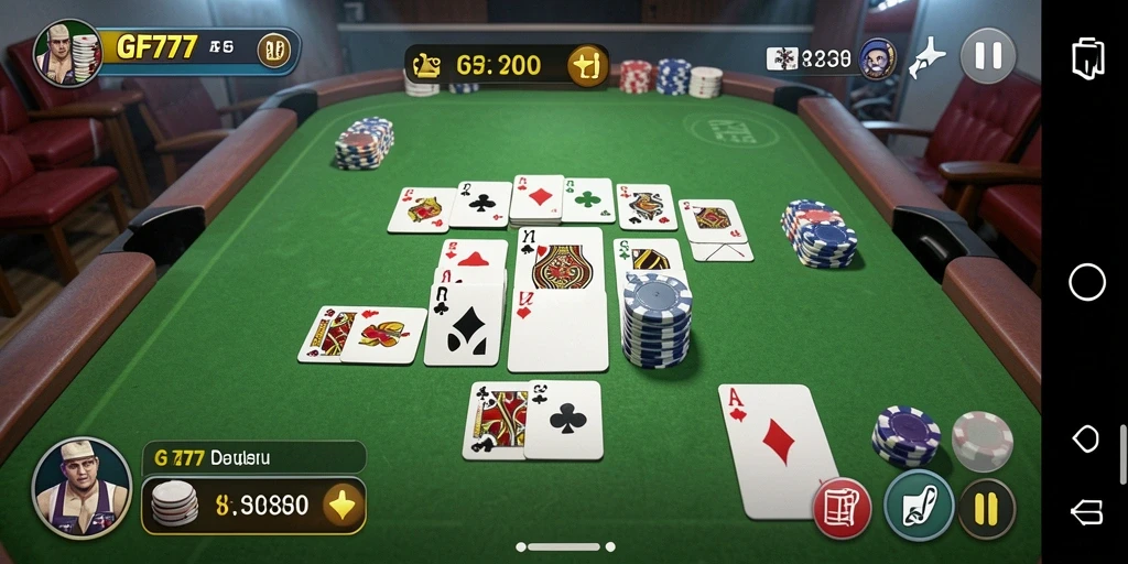 Tampilan gameplay Gaple yang menarik dan interaktif.