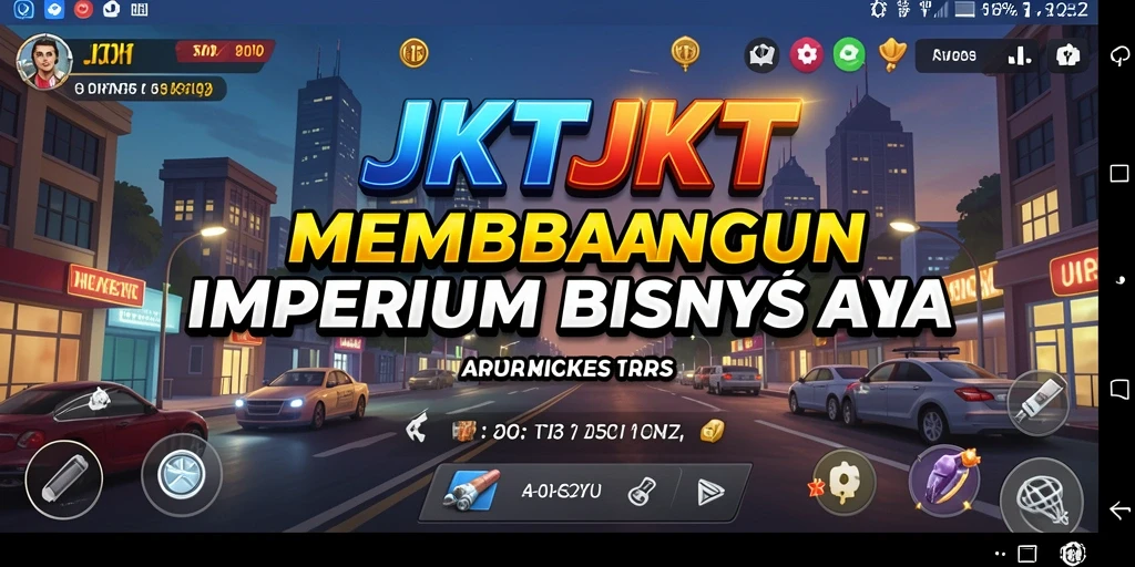 Tampilan gameplay JKTJKT yang menarik dan penuh strategi Tycoon.