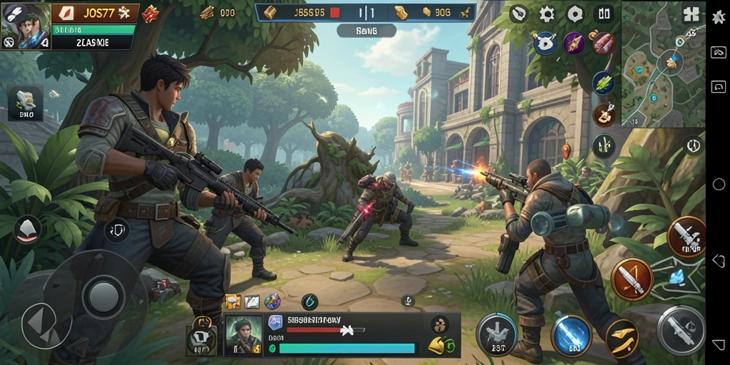 Tampilan utama gameplay JOS77 menampilkan strategi membangun kerajaan.