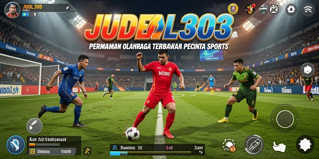 Screenshot utama JUDOL303 menampilkan gameplay mendebarkan di arena olahraga.