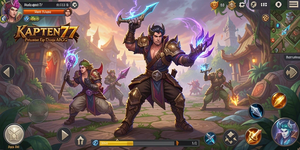 Tampilan menarik dari gameplay KAPTEN77 dengan aksi ARPG yang seru.