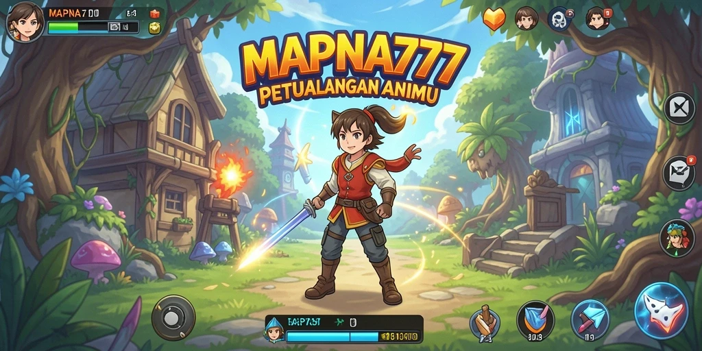 Tampilan gameplay MAPNA777 dengan karakter anime yang memukau.