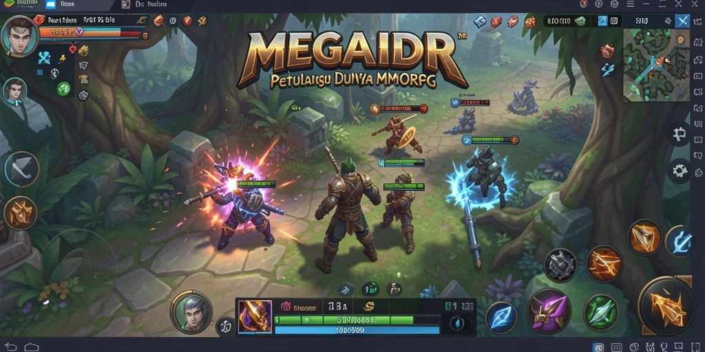 Tampilan gameplay MEGAIDR yang menakjubkan dan penuh aksi.