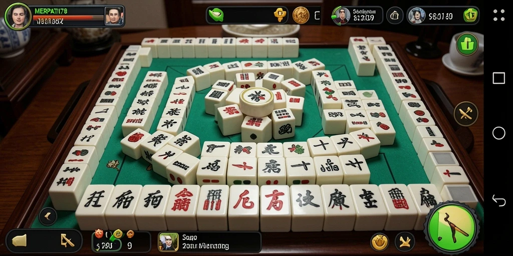 Tampilan menarik dari gameplay Mahjong di MERPATI178.