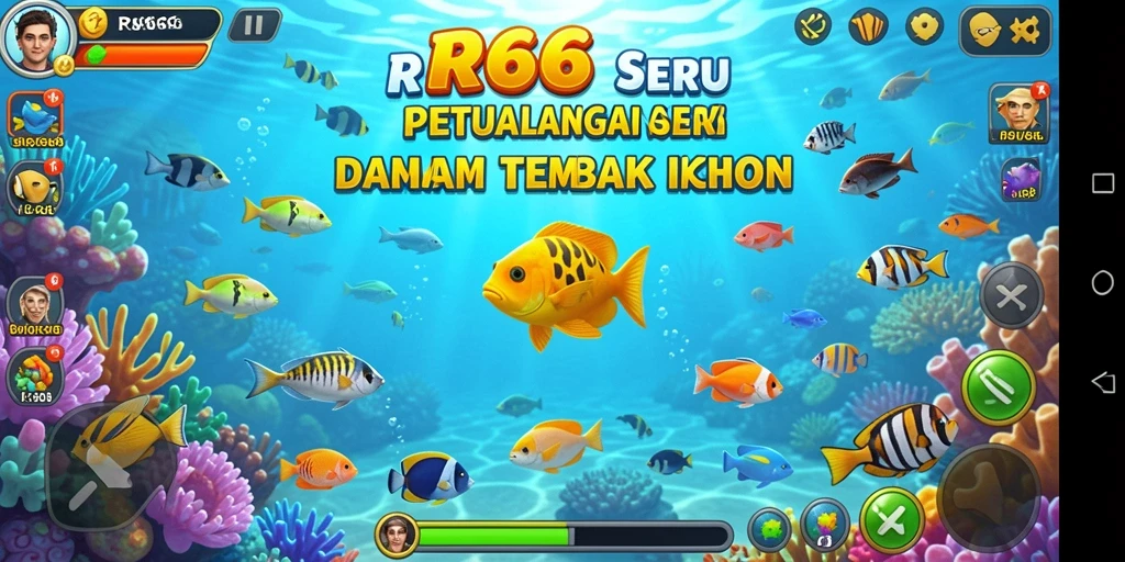 Tampilan gameplay seru dalam game Tembak Ikan RR666.